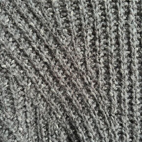 IRO Gray Metallic Kellers Chunky Knit Sweater Size S - Picture 4 of 7